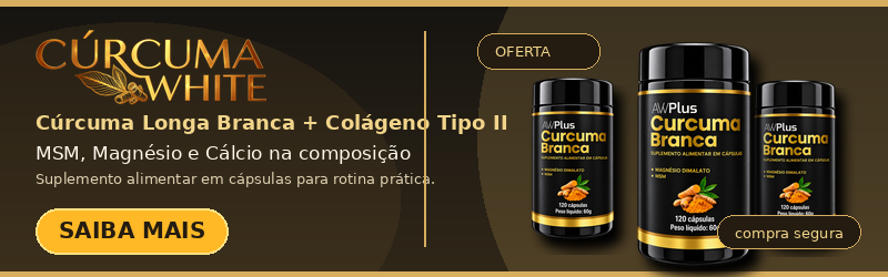 Cúrcuma White - suplemento alimentar em cápsulas